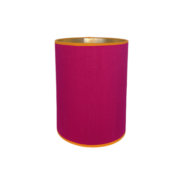 Lampenkap - wilde zijde fuchsia - ø 20 cm