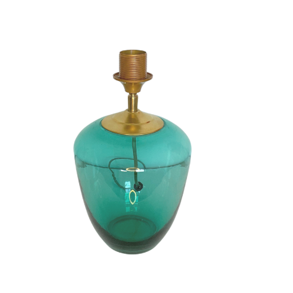 Lampenvoet - Glas turquoise