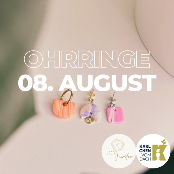 Ohrring Workshop am 08.08.2026 auf Karlchens Dach in Fulda