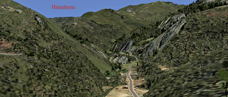 flightsim scenery,  Prepar3D v5 scenery   Himalayas TNW 
