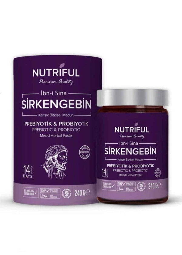 Nutriful Ibn-i Sina Sirkengebin Prebiyotik & Probiyotik Bitkisel Macun