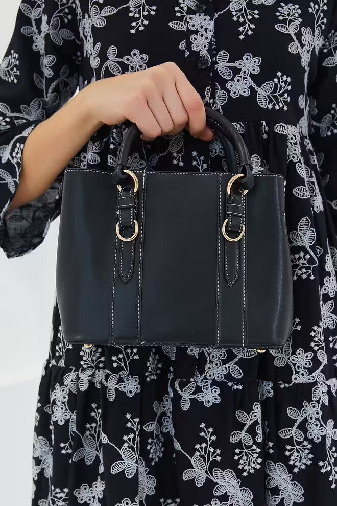 Mini tote bag noir