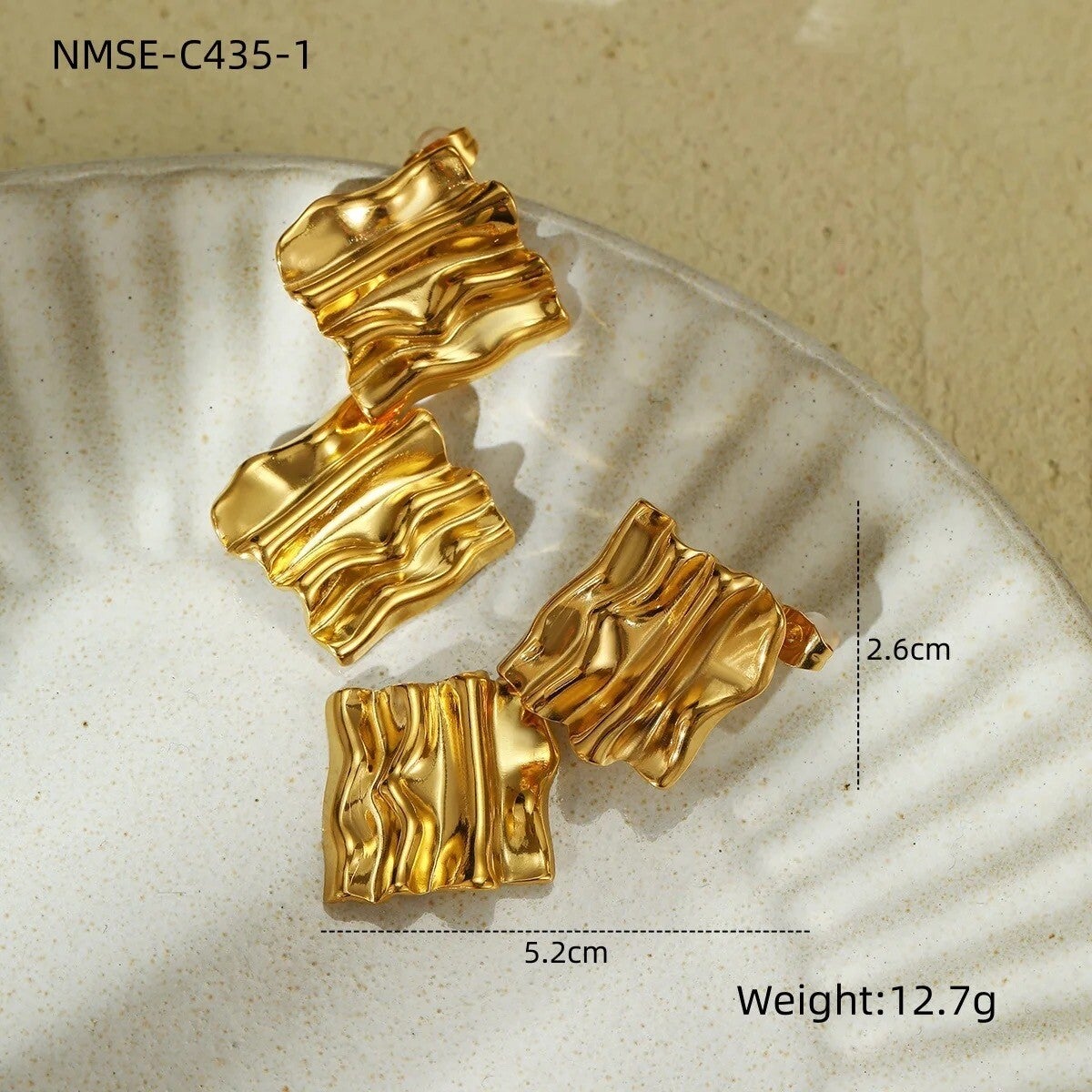 Boucles d’oreilles en acier inoxydable