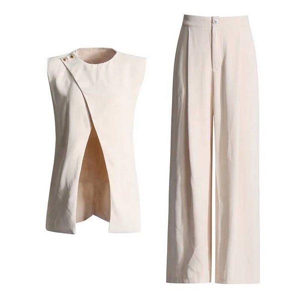 Ensemble de pantalons à jambes larges