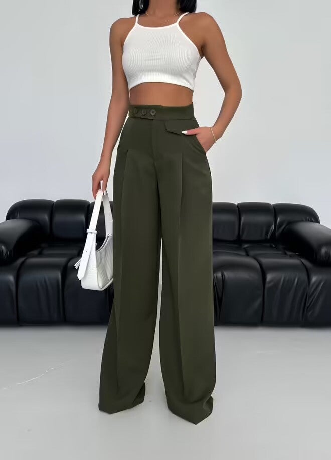 Pantalon détaillé à trois boutons