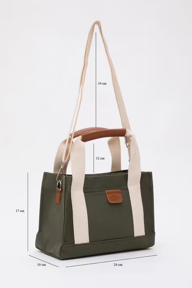 Sac en main et bandoulière à deux compartiments