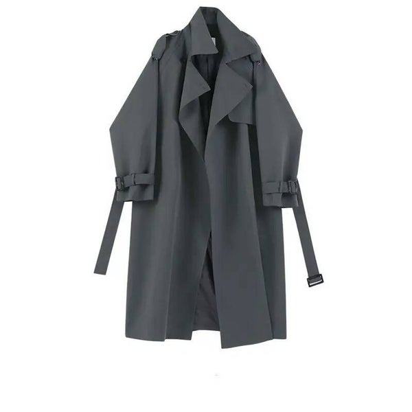 Manteau de trench long décontracté
