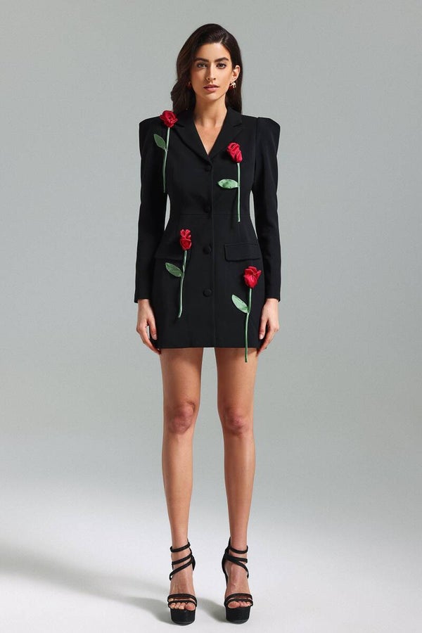 Veste blazer rose enchantée