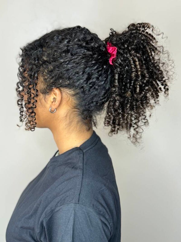 Cherry red scrunchie