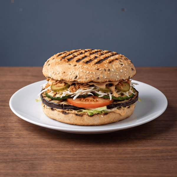 Warm broodje spitburger Veggie