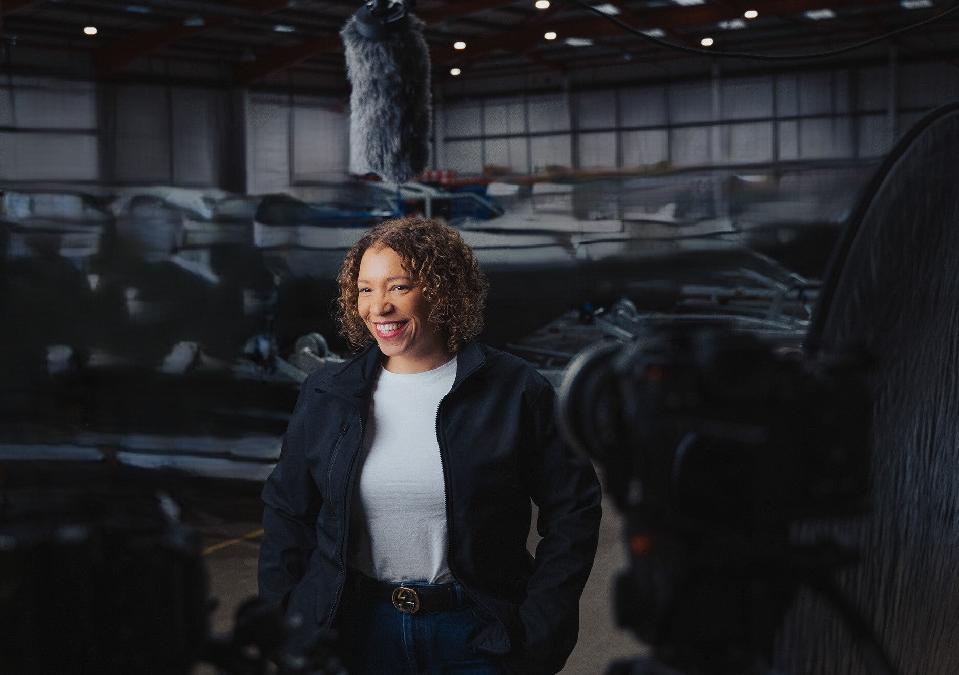 Chanene stood smiling at the camera.