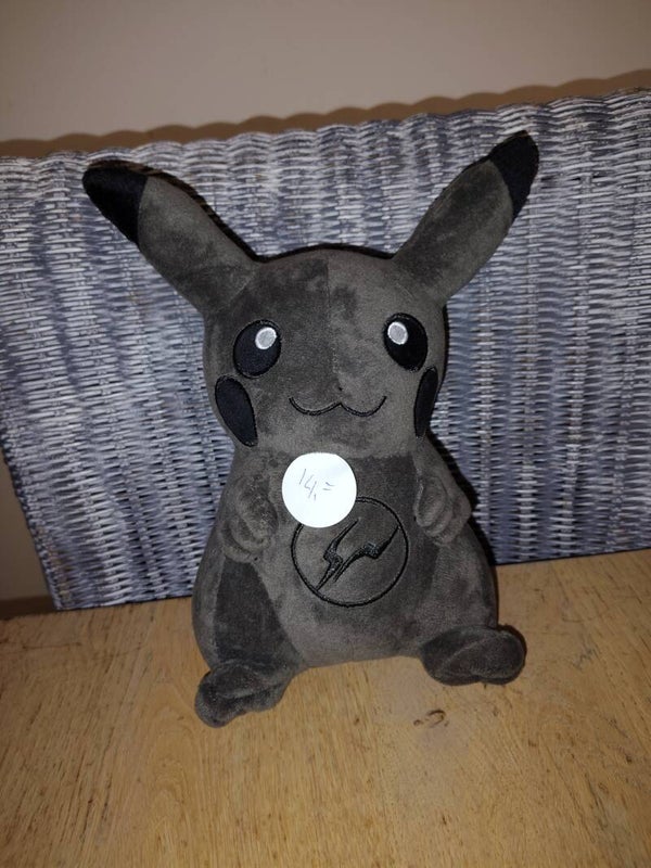 Zwarte Pikachu knuffel