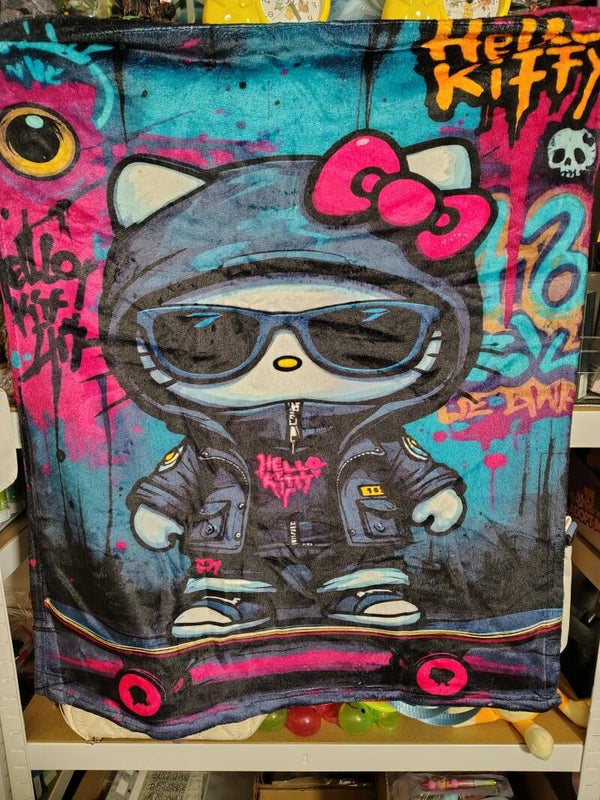 Hello kitty flanellen Deken