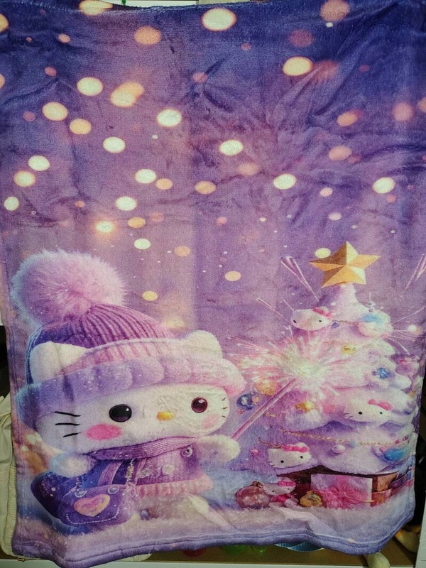 Hello kitty fleece deken