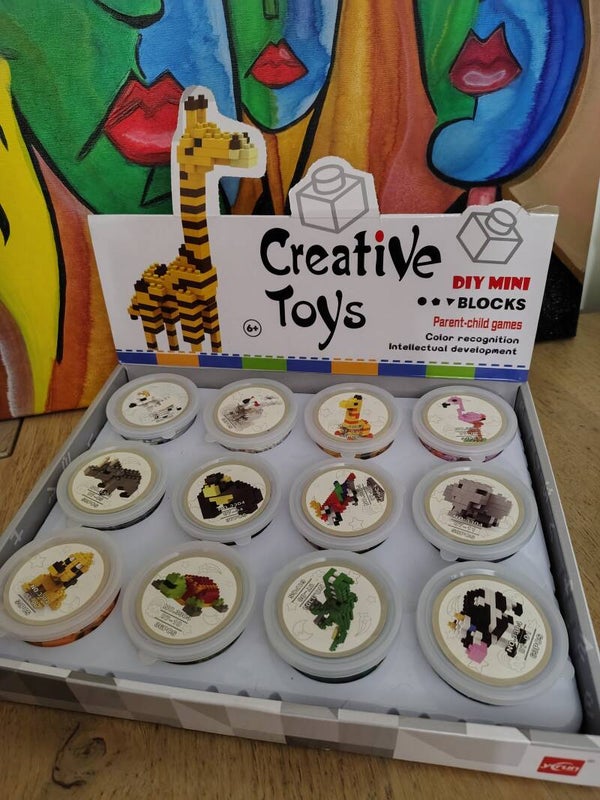 Mini dieren in potje