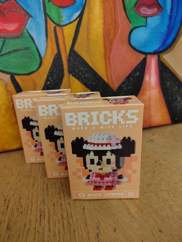Minnie mouse bricks per stuk