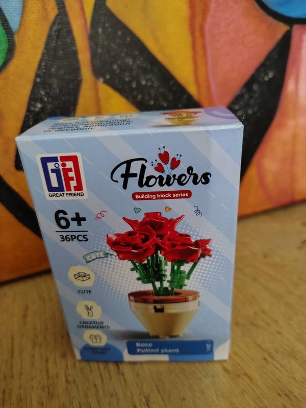 Flowers 🌹 building blocks per stuk