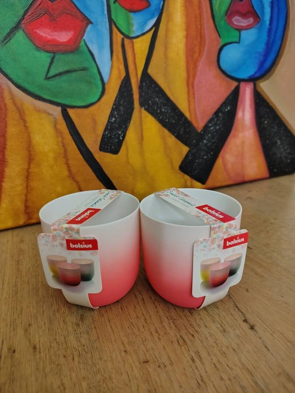 Bolsius Theelichthouders Keramiek Sweet Pink per stuk