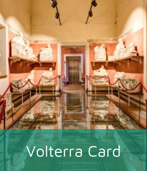 One of the room of the Etruscian museum in Volterra.