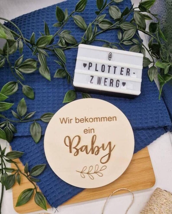 Meilensteinkarte / Holz / Babyankündigung / Wir bekommen ein Baby / Schwangerschaftsverkündigung / Schooting / Geschenk Holzschild