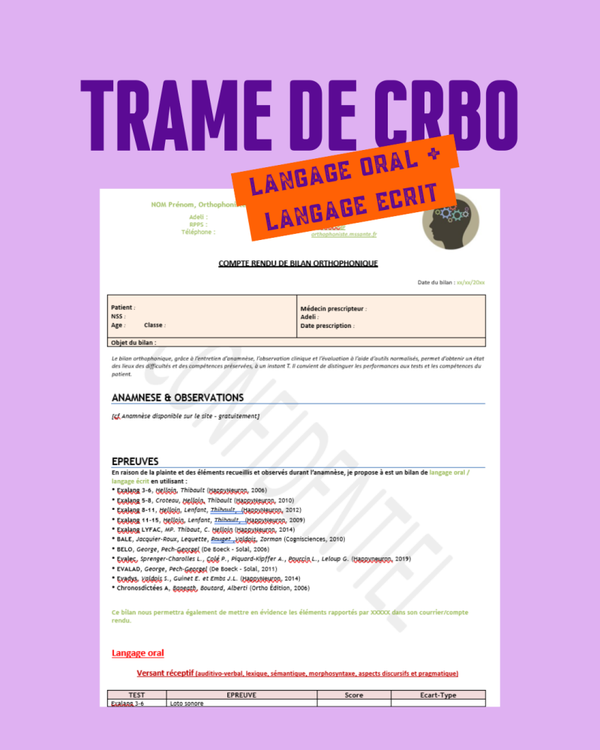 Trame de CRBO [Langage oral & Langage écrit], version 1