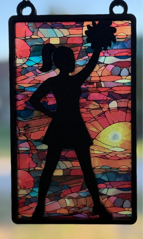 Cheerleader sun catcher