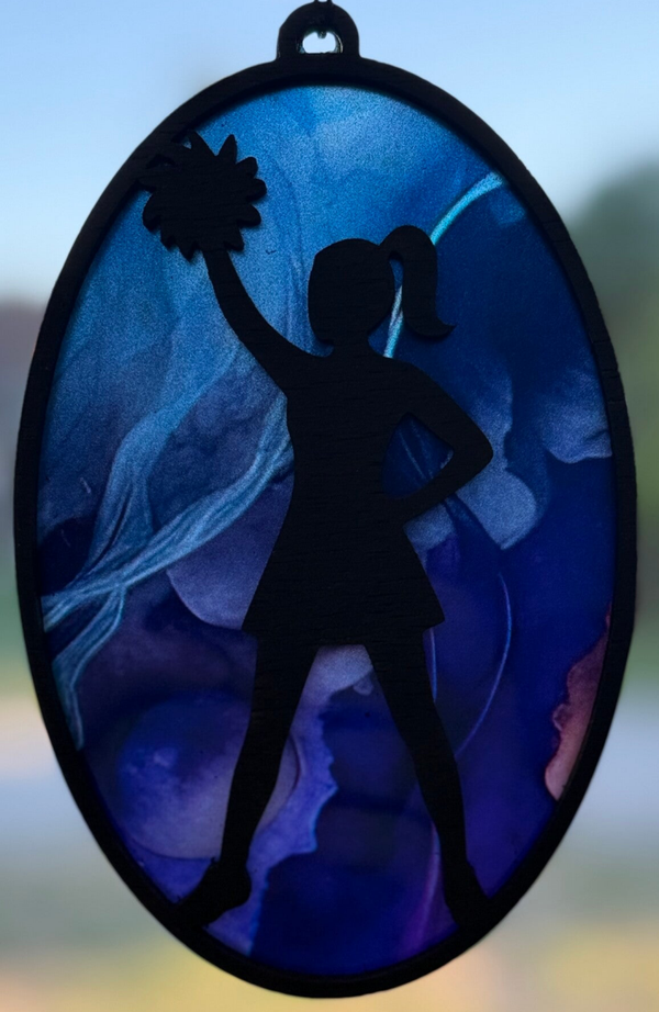 Cheerleader sun catcher