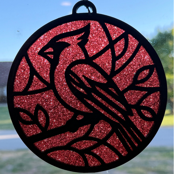 Cardinal sun catcher