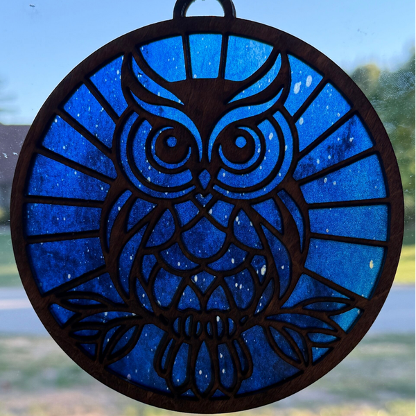 Owl sun catcher
