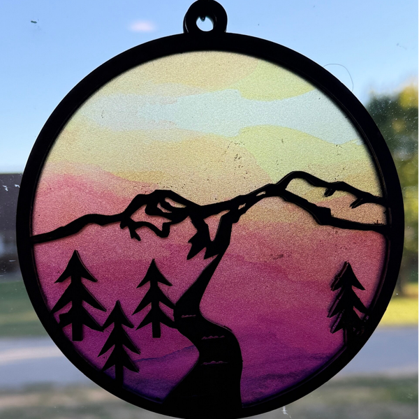 Mountains sun catcher