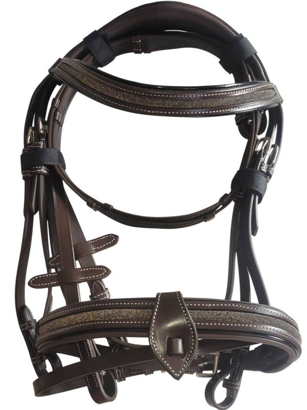 BRIDON CUIR NOIR OU HAVANA