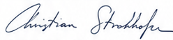Unterschrift von Christian Strohhofer