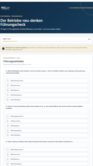 Betriebe-neu-denken Führungscheck