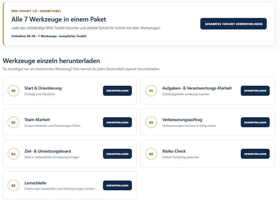 BND Toolkit 1.0 – geschützter Downloadbereich