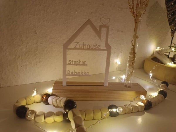 Personalisiertes Dekorationshäuschen I Dekoschild I Willkommen I Einweihungsgeschenk I Wohnwagen Dekoration