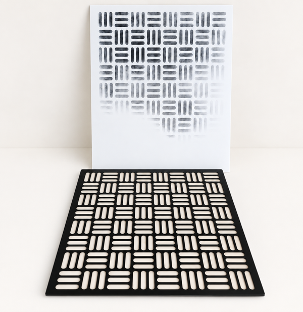 Flechtmuster Schablone – DIY Stencil für Scrapbooking, Karten basteln & Junk Journal