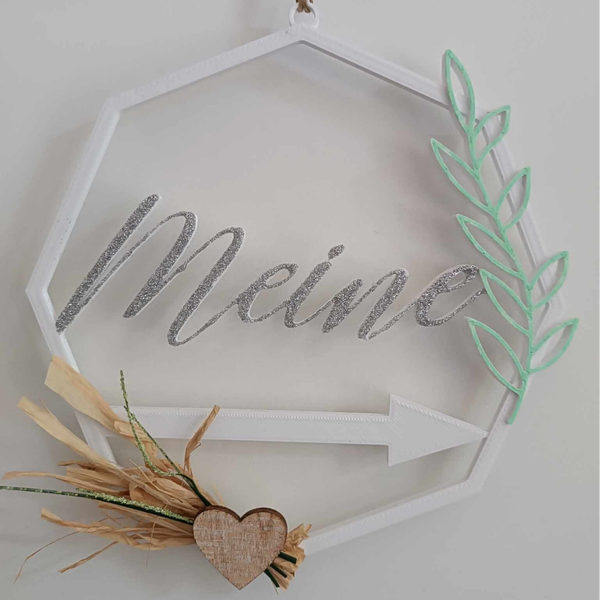 Dekoration Ringe Set  *Meine + Meiner*