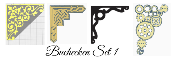 Kantenschoner /Buchecken Set 1 I DIY I Basteln I Junk Journal I Scrapbooking