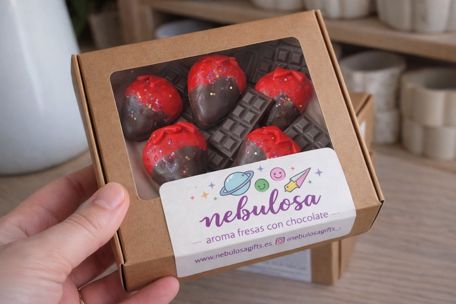 Box Fresas con chocolate.