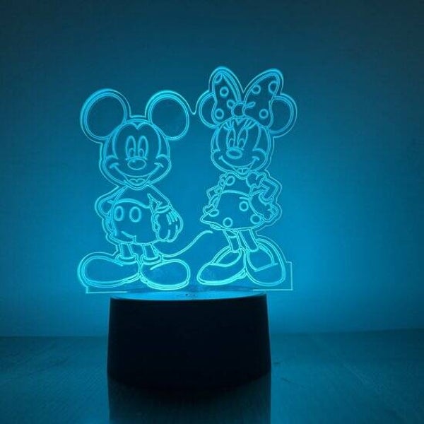 Ledlamp - Mickey en Minnie
