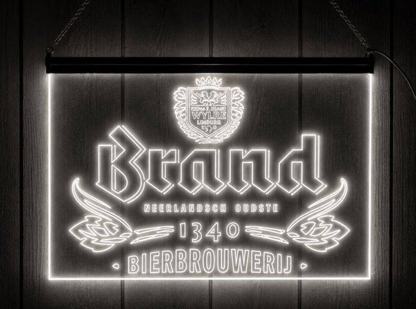 LED Wandbord Brand Bier | Sfeerverlichting