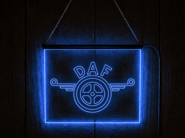 LED Wandbord DAF oud logo | Sfeerverlichting