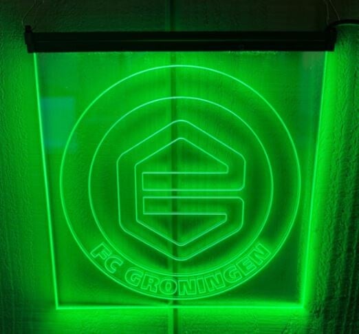 LED Wandbord FC Groningen | Sfeerverlichting