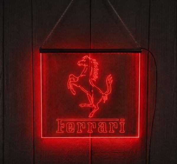 LED Wandbord Ferrari