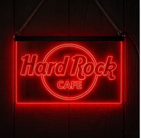 LED Wandbord Hard Rock Cafe | Sfeerverlichting