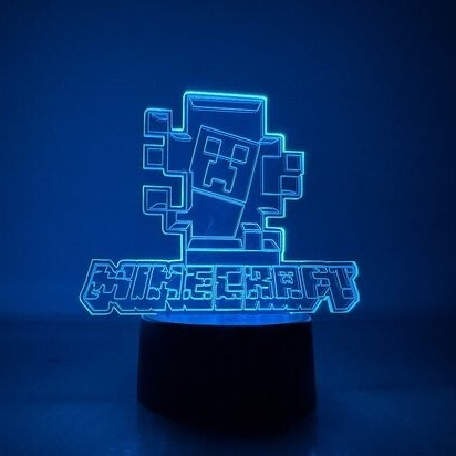 LED Nachtlampje Minecraft - Kinderen | Sfeerlamp | Batterij/USB