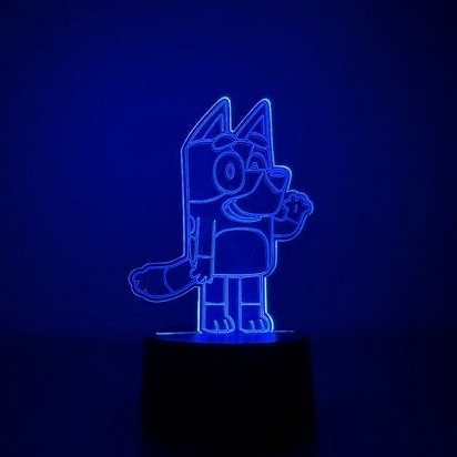 LED Nachtlampje Bluey - Kinderen | Sfeerlamp | Batterij/USB