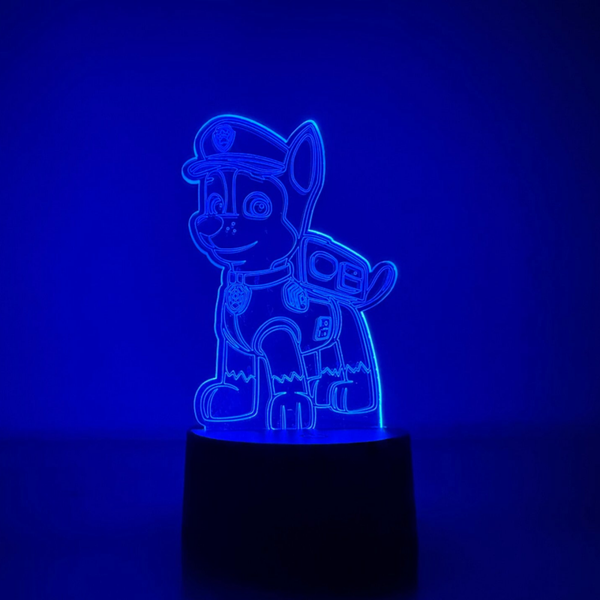 LED Nachtlampje Paw Patrol | Marshall - Kinderen | Sfeerlamp | Batterij/USB