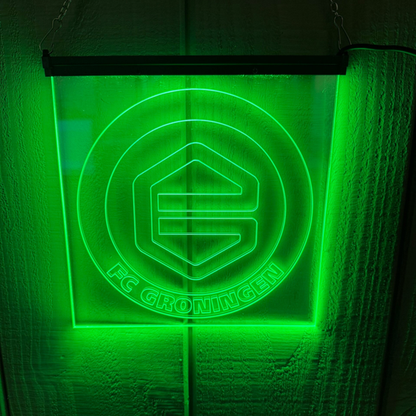 LED Wandbord FC Groningen | Sfeerverlichting