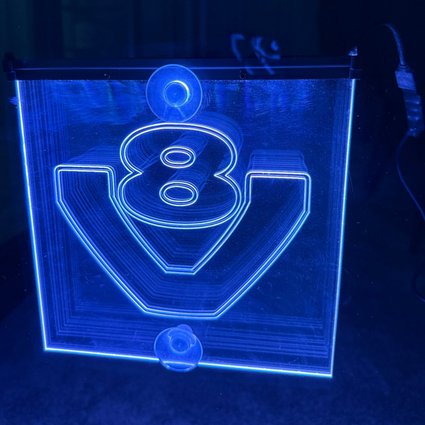 LED Wandbord Scania V8 | Sfeerverlichting | Met zuignappen